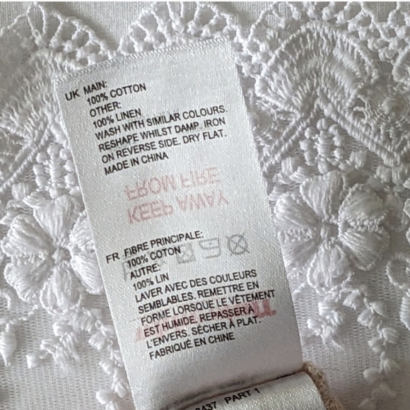 UK Brand White Stuff Top, Beige/Pinky, US 4 - Picture 3 of 8